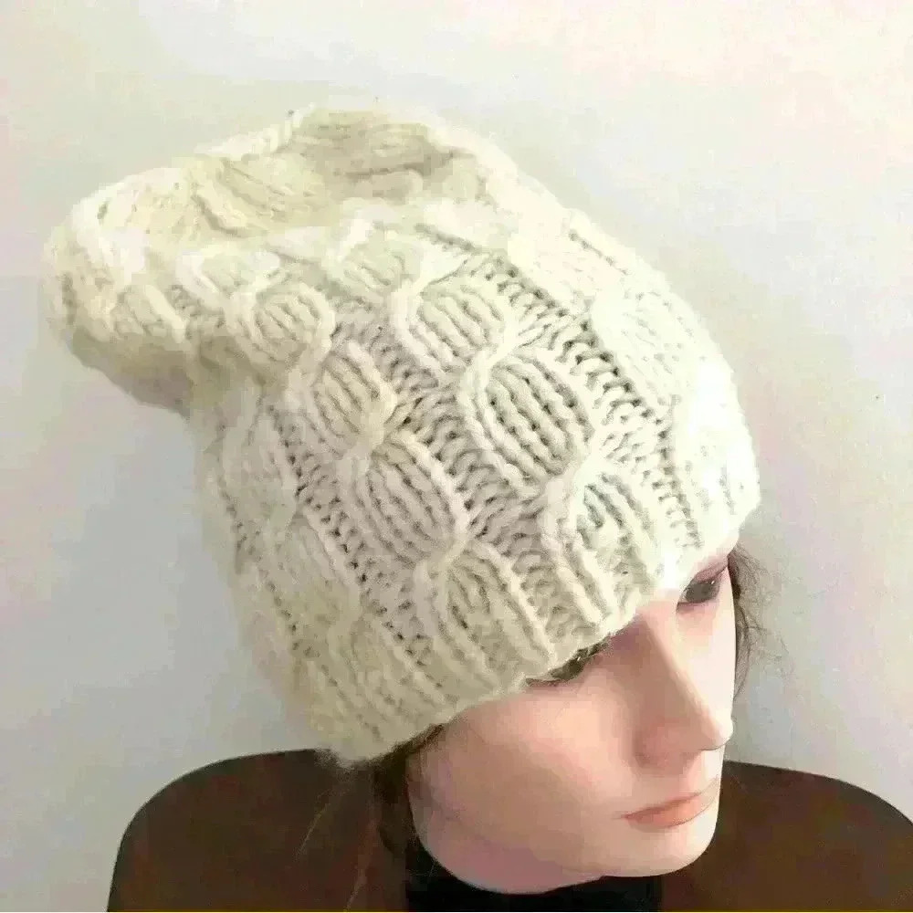 Handmade Pure Wool  Hat - Picture 4 of 7